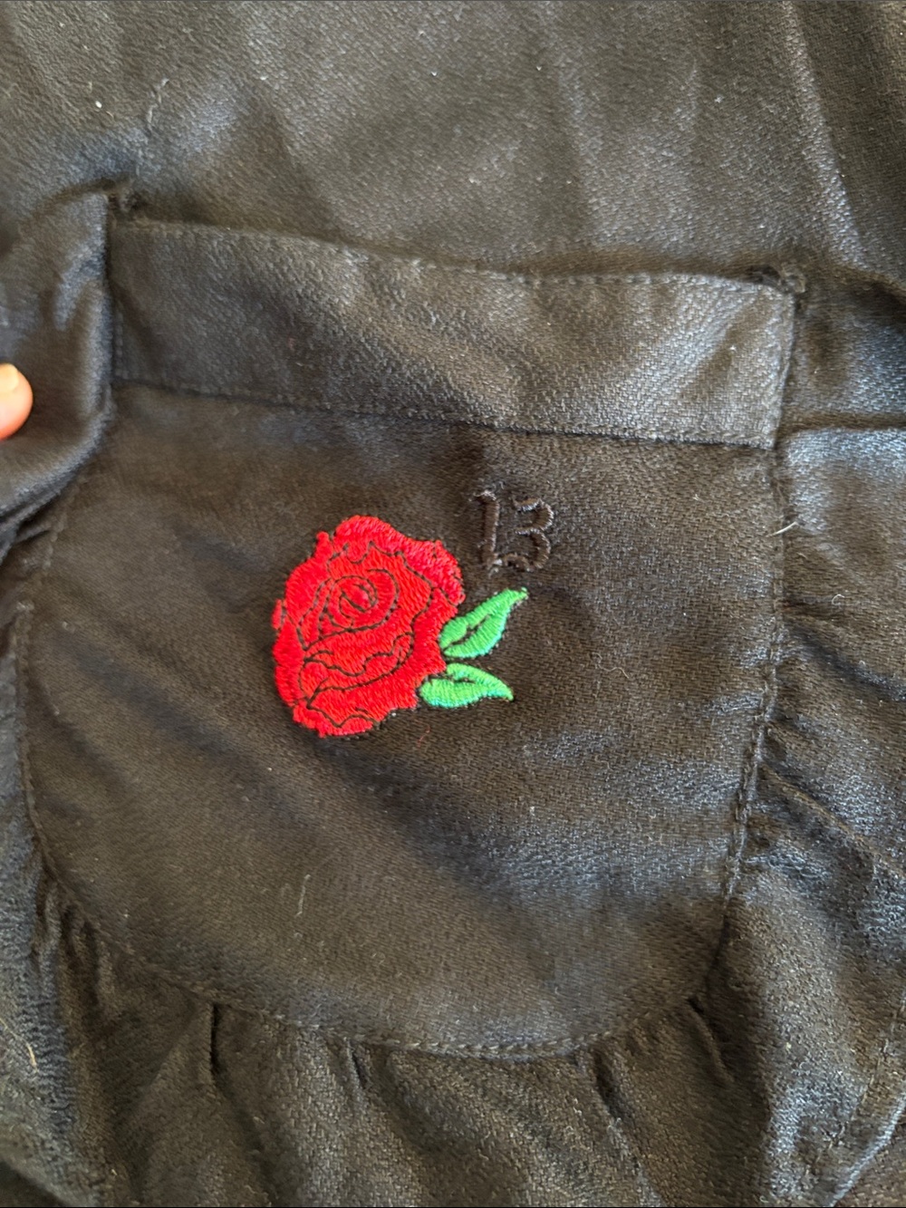 Lucky 13 Black Western Guns and Roses Embroidered Short Sleeve Wrap Dress XS - Picture 8 of 13